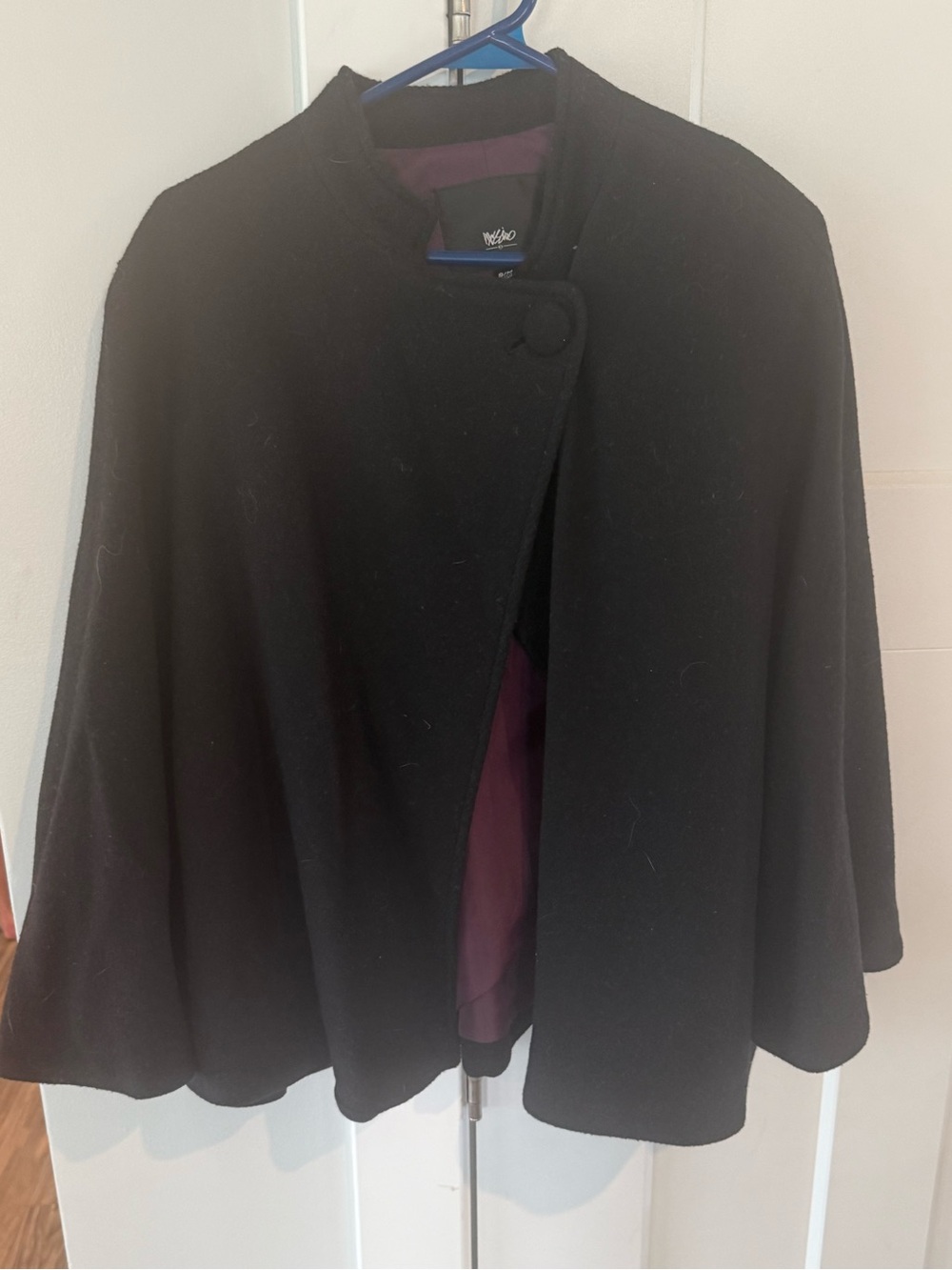 Mossimo Supply Co. Black Cape Sweater with Single Button